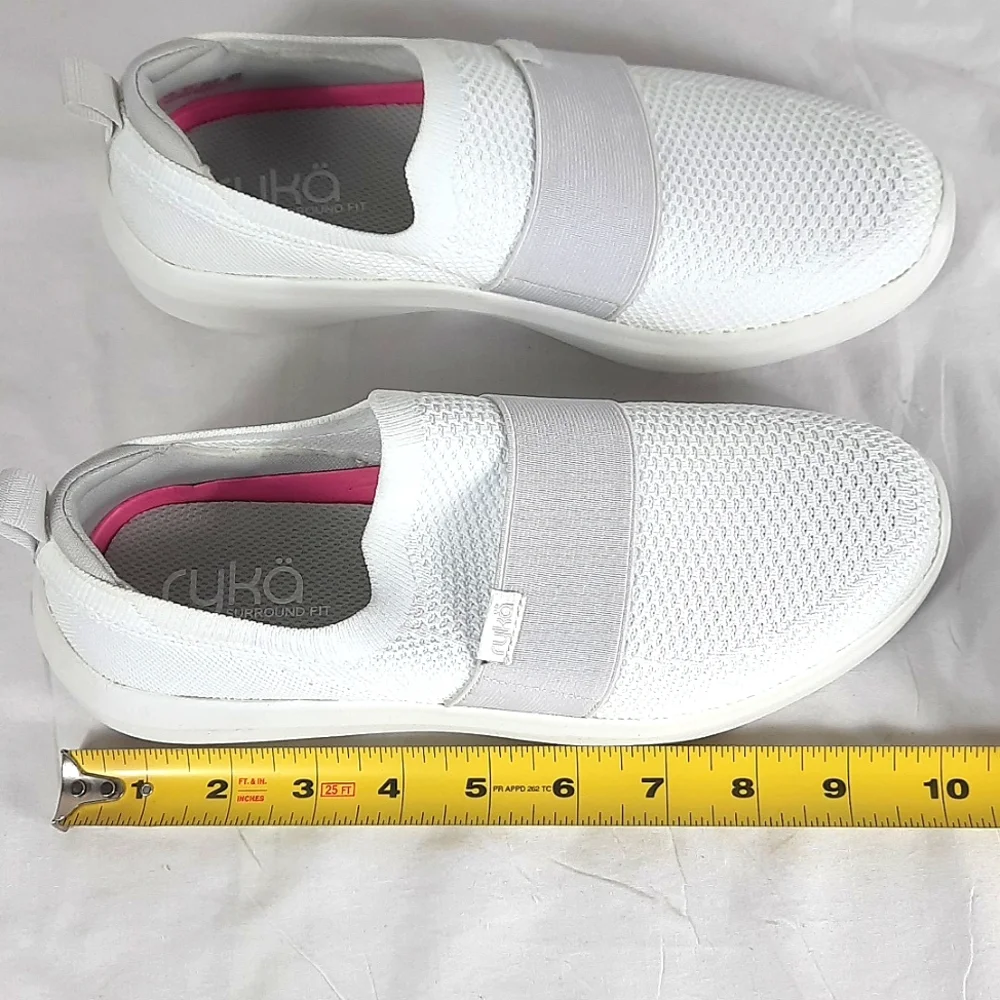 Ryka Astrid Knit Womens Shoes Size 6.5 M White Sneakers Surround Fit Stretch - Picture 11 of 13